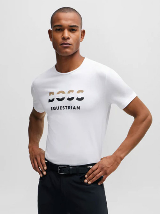 T-Shirt Pierce Signature homme Logo été 2024 Hugo Boss Equestrian