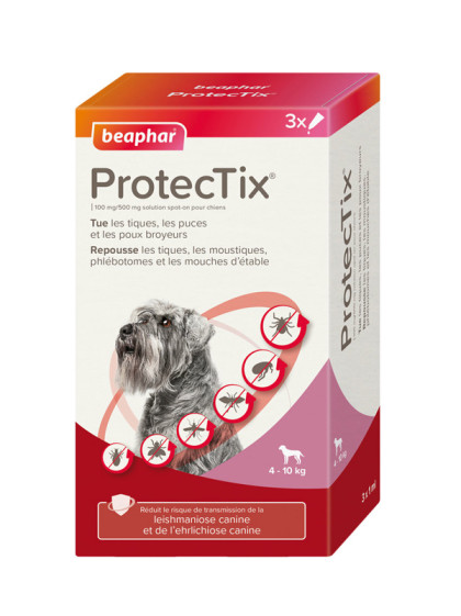 Pipettes antiparasitaires Protectix chien taille moyenne Beaphar