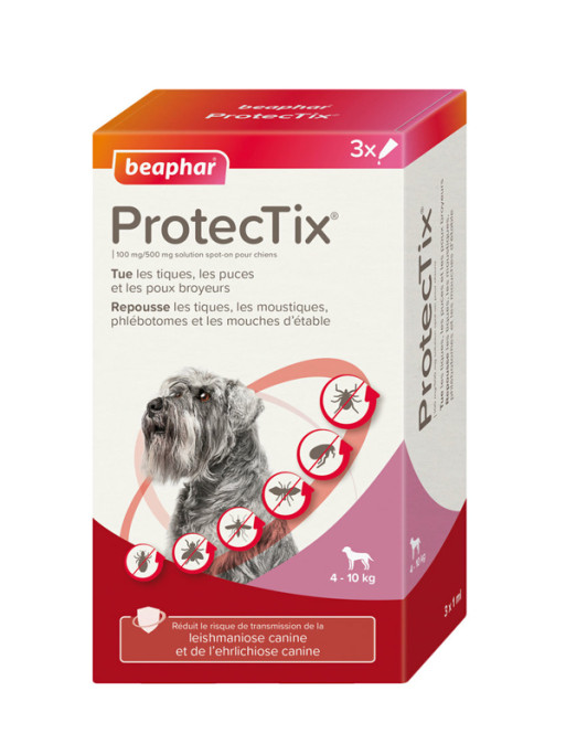 Pipettes antiparasitaires Protectix chien taille moyenne Beaphar