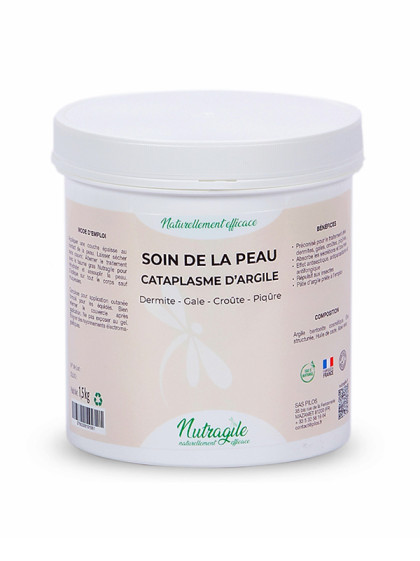 Cataplasme d'argile soins de la peau 750g Nutragile