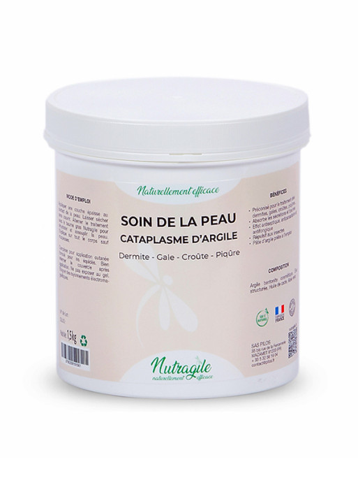 Cataplasme d'argile soins de la peau 1.3kg Nutragile