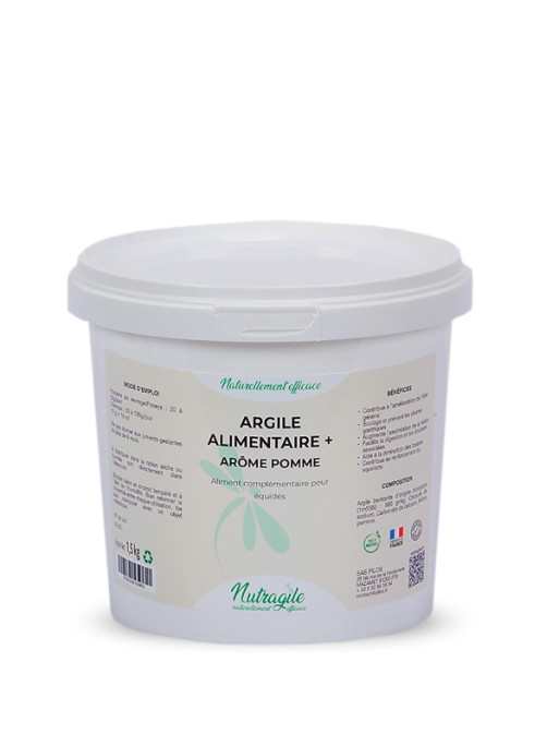 Argile alimentaire + arome pomme 1.5kg Nutragile