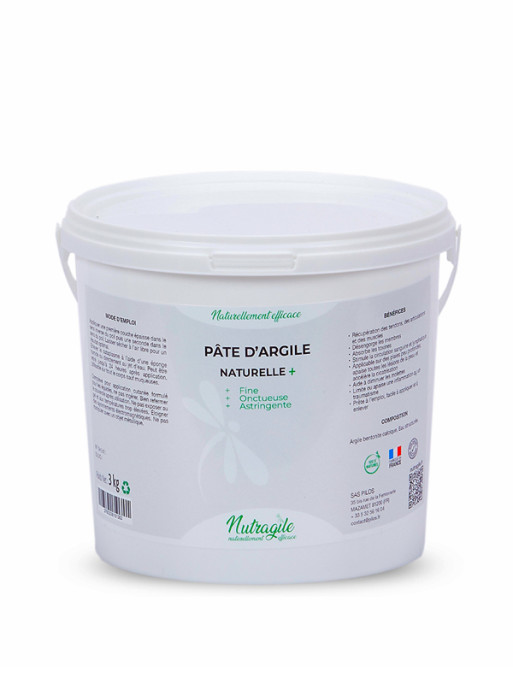 Pâte d'argile naturelle + 1.5kg Nutragile