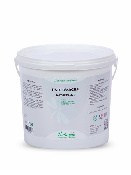 Pâte d'argile naturelle + 3kg Nutragile