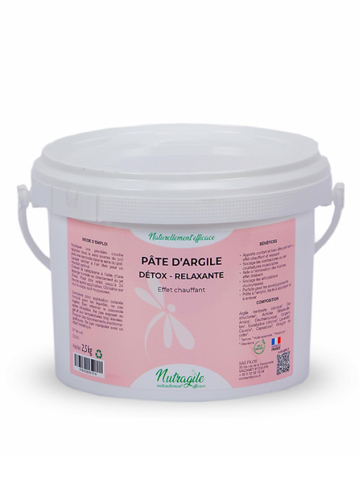 Pâte d'argile Détox Relaxante 2.5kg Nutragile