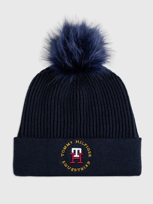 Bonnet tommy hilfiger pompon sale