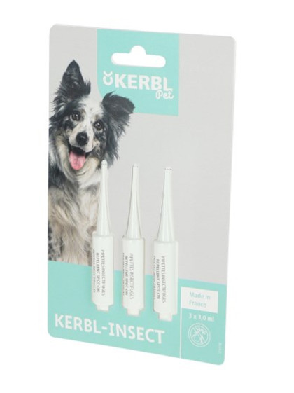 Pipettes insectifuges pour chien x3 Kerbl