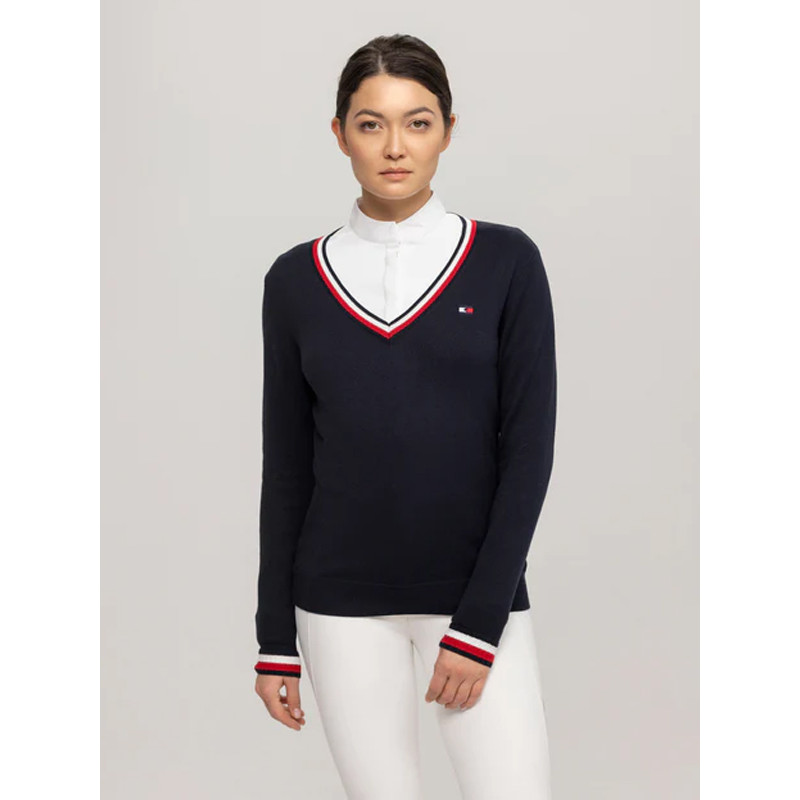 Pull col en V Indiana Hiver 2024 Tommy Hilfiger Equestrian