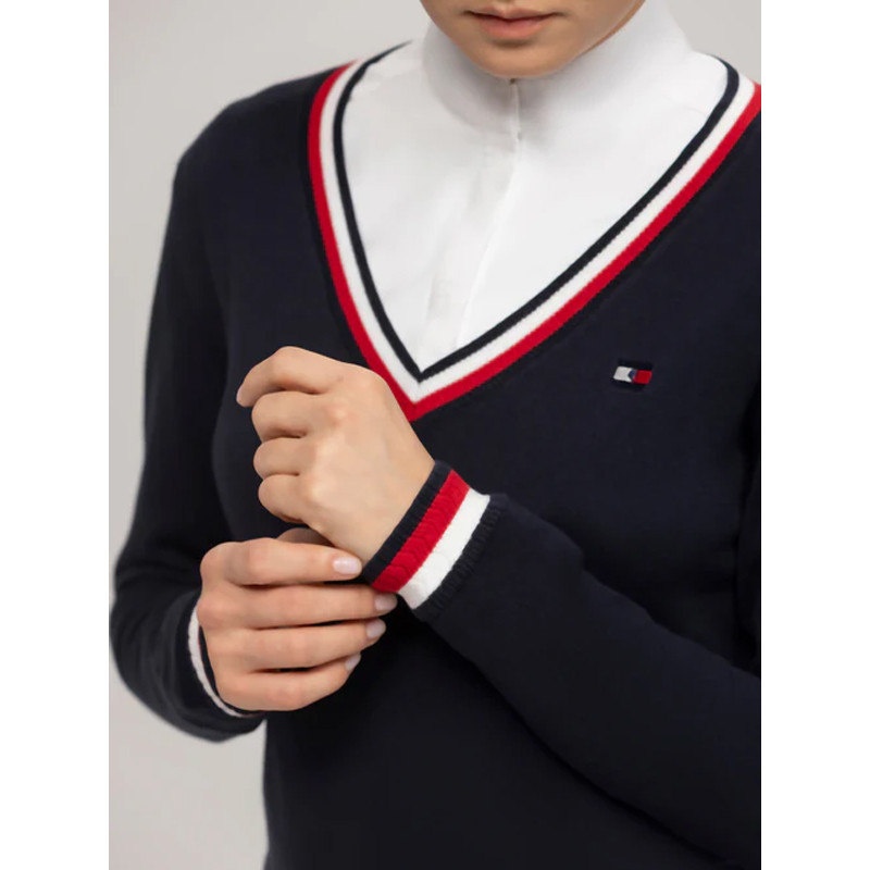 Pull col en V Indiana Hiver 2024 Tommy Hilfiger Equestrian