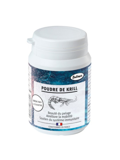 Complément alimentaire Poudre de Krill chien 60g Bubimex