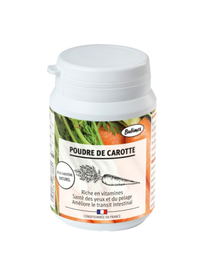 Complément alimentaire Poudre de carotte chien 60g Bubimex