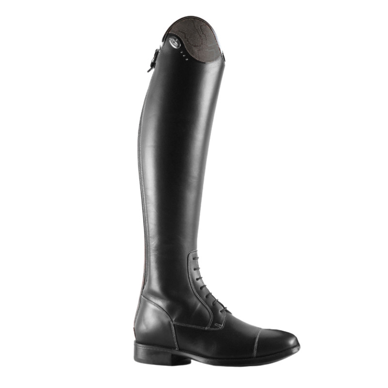 Bottes Salentino cuir lisse personnalisation Regalblack avec lacets noir De Niro