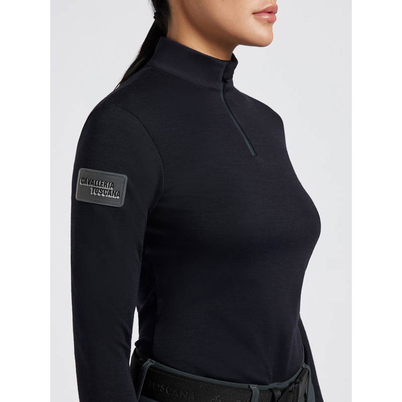 Polo Tech Wool Turtleneck Cavalleria Toscana