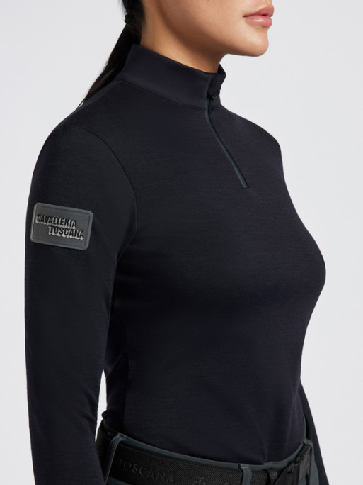 Polo Tech Wool Turtleneck Cavalleria Toscana