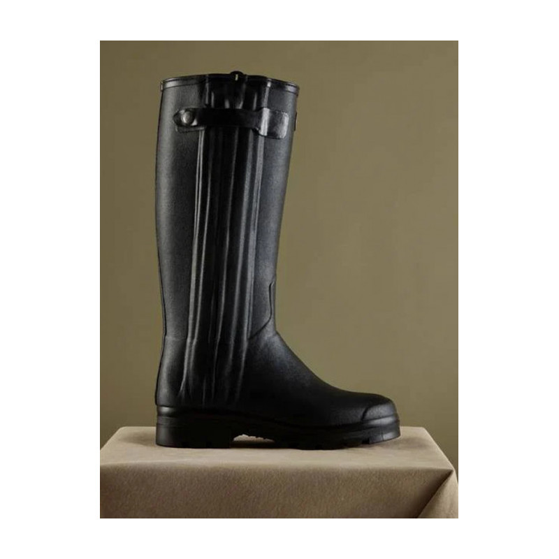 Bottes Chasseur doublées en cuir homme noir Le Chameau