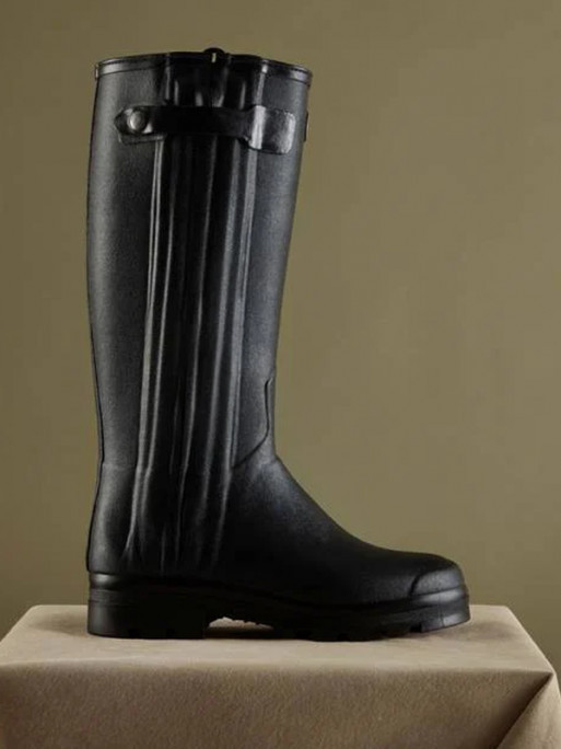 Bottes Chasseur doublées en cuir homme noir Le Chameau