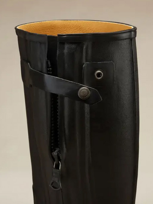 Bottes Chasseur doublées en cuir homme noir Le Chameau