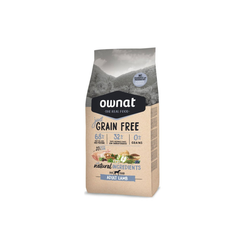 Croquettes Just Grain Free Adult Lamb Ownat 3kg