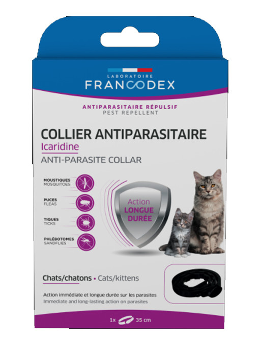 Collier antiparasitaire Icaridine chat Francodex