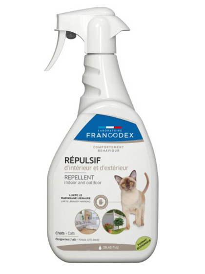 Spray répulsif d'intérieur et d'extérieur chat 1L Francodex