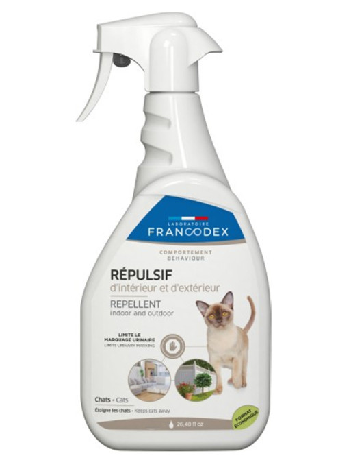 Spray répulsif d'intérieur et d'extérieur chat 1L Francodex