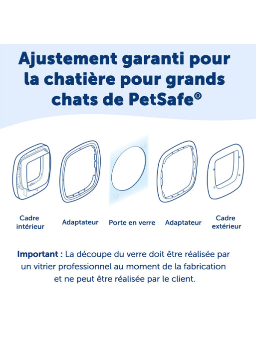 Adaptateur vitre pour porte Big Cat PetSafe