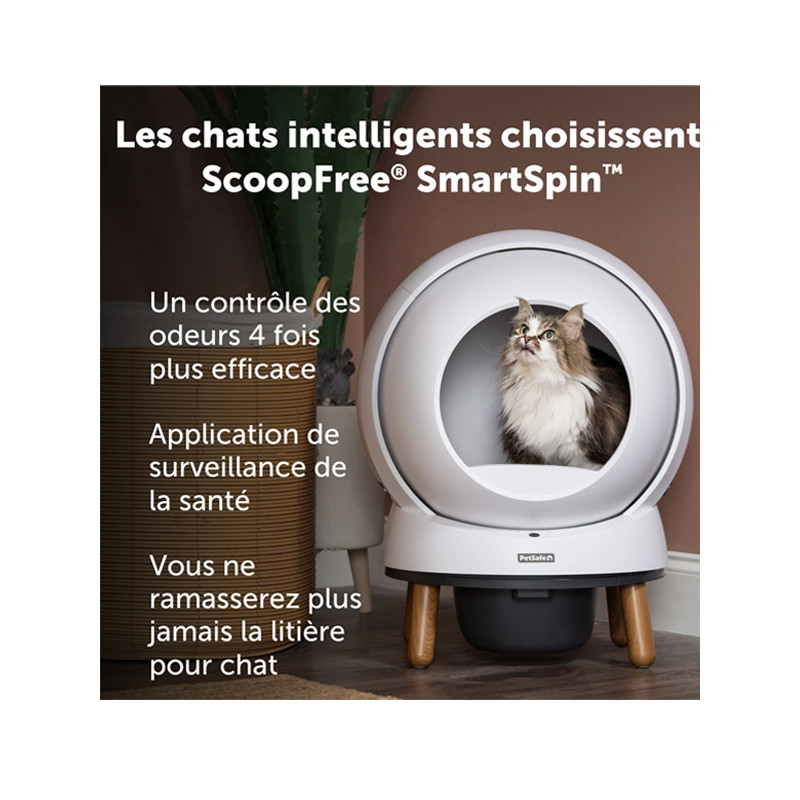 Bac à litière autonettoyant connecté Smart Pin PetSafe