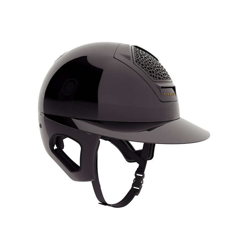 Casque Voronoï full protection black glossy visière longue Freejump