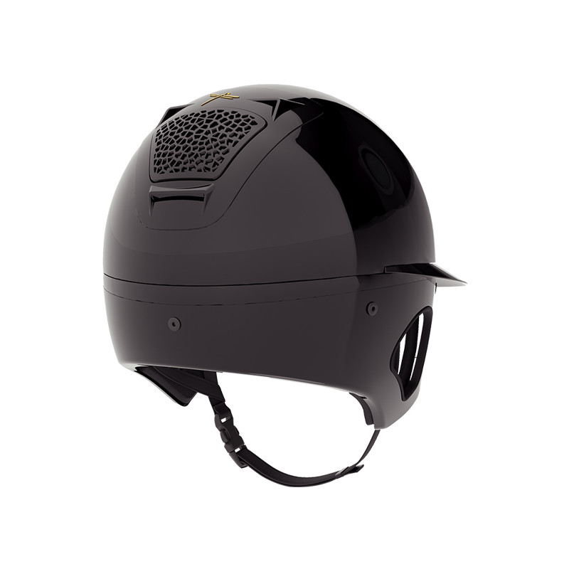 Casque Voronoï full protection black glossy visière longue Freejump