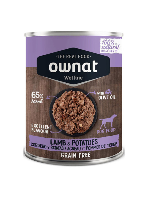 Alimentation humide Ownat Wetline Lamb & Potatoes