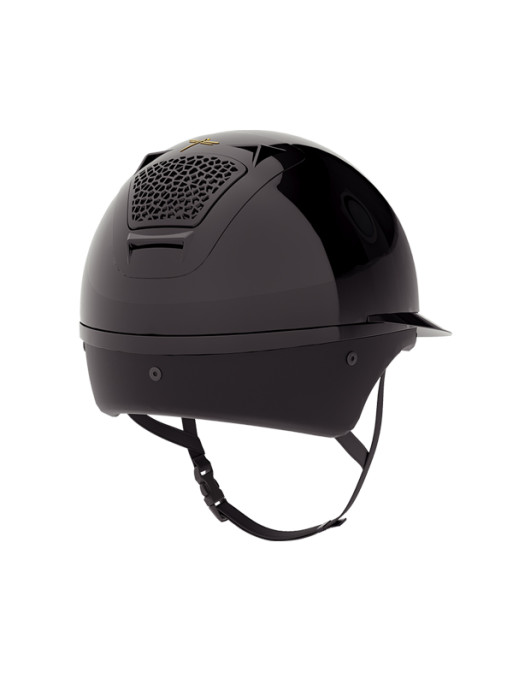 Casque Voronoï sans protection temporale black glossy visière longue Freejump