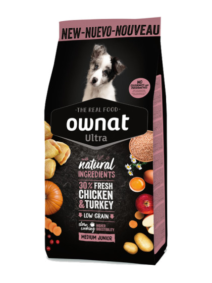 Croquettes Ultra Medium Junior 12kg Ownat