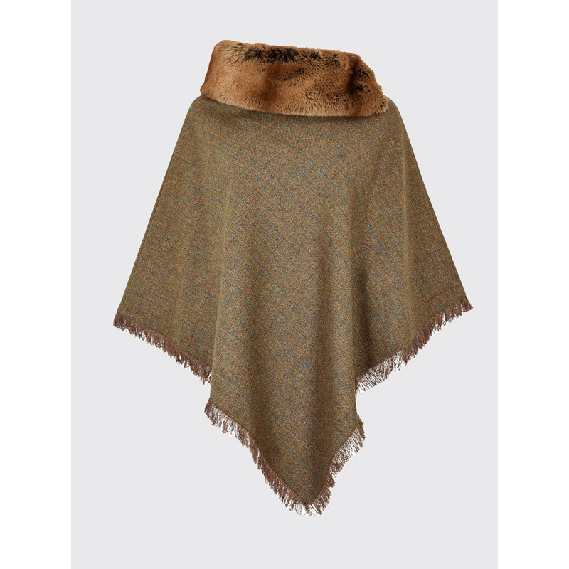 Poncho en tweed Silverfir Dubarry