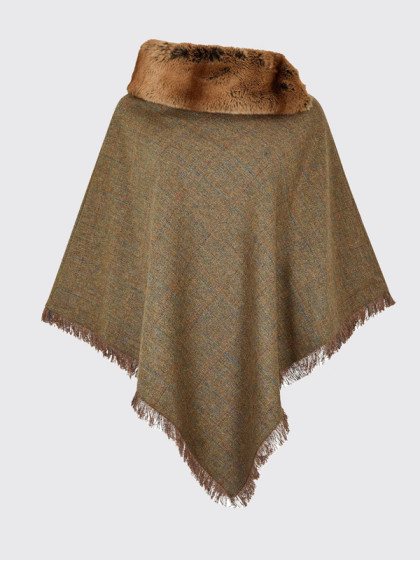 Poncho en tweed Silverfir Dubarry