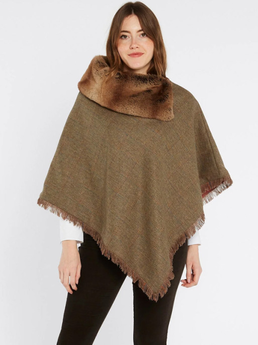 Poncho en tweed Silverfir Dubarry