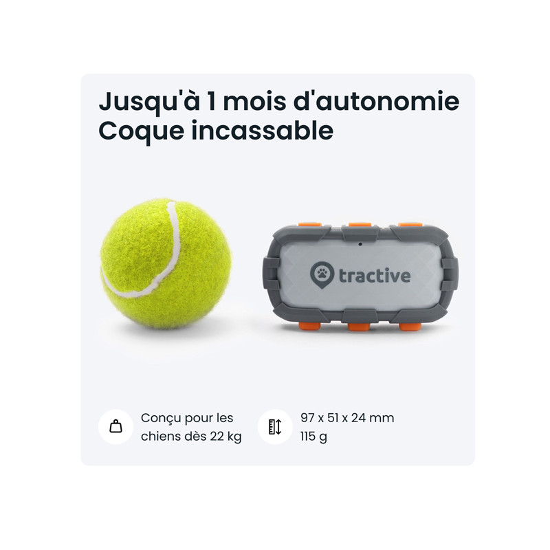 Traceur GPS connecté XL Edition Aventure Tractive