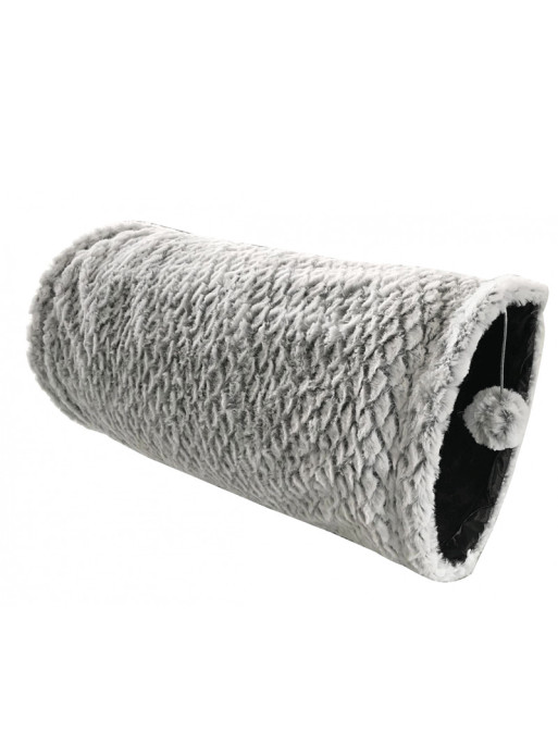 Tunnel peluche à bruissement pour chat Vadigran