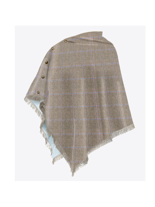 Poncho en tweed Hazelwood Dubarry