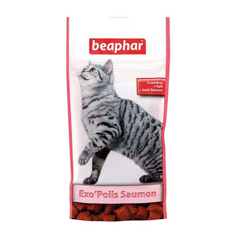 Fraindises  pour chat au malt exo'poil saumon beaphar