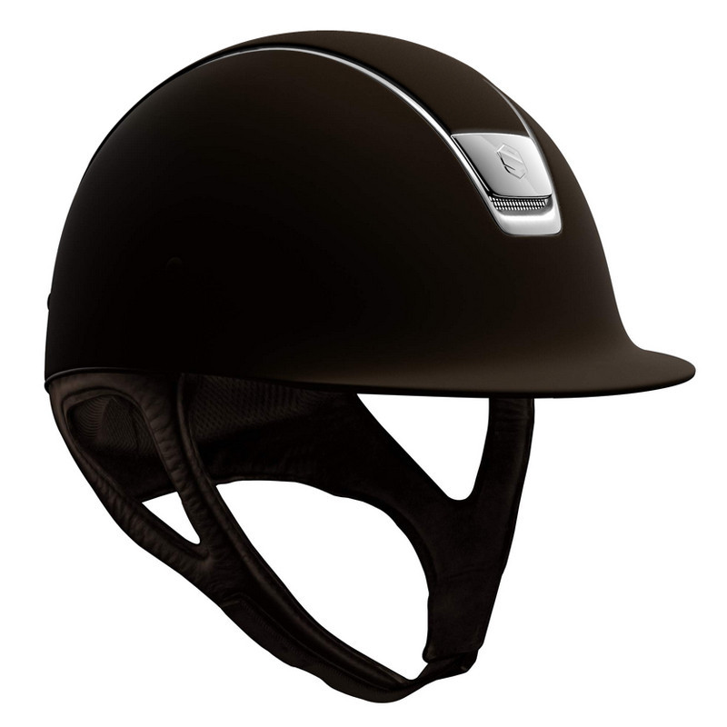 Casque Shadowmatt Blason et liseré Chrome Samshield