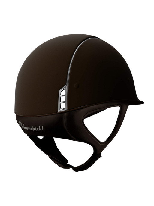 Casque Shadowmatt Blason et liseré Chrome Samshield