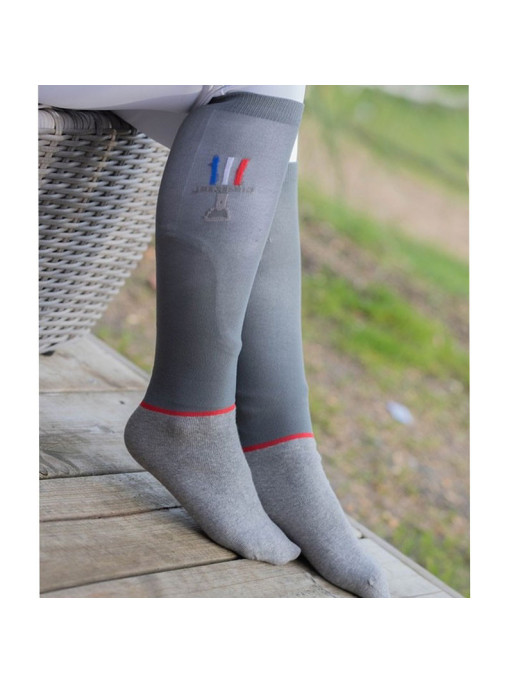 Chaussettes France femme Jump'In grises