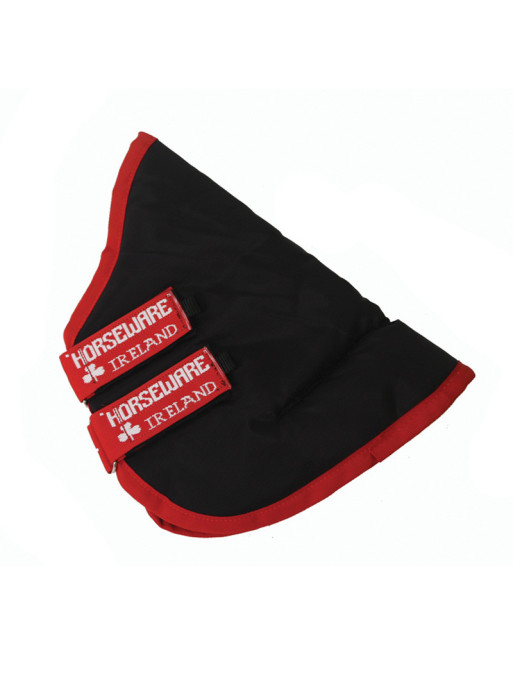 Couvre cou Rambo Supreme Hood Horseware rouge et noir 1