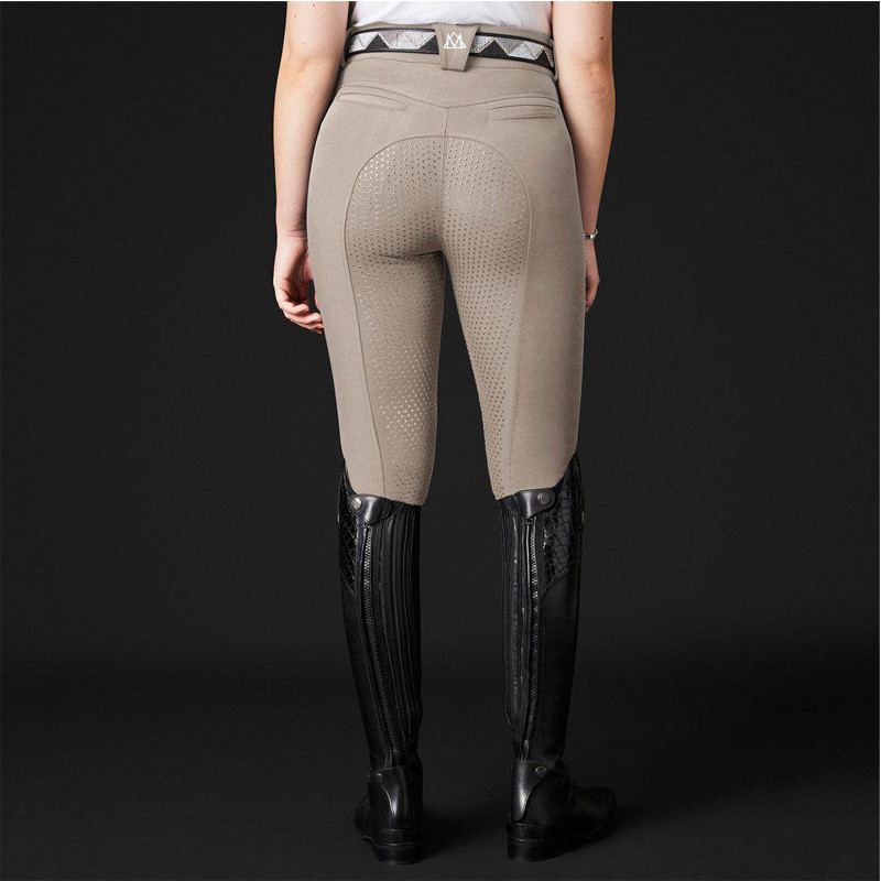 Pantalon d'équitation Diana Mountain Horse taupe dos ambiance