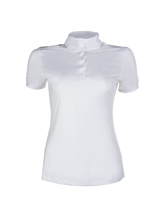 Polo de concours manches courtes HKM blanc