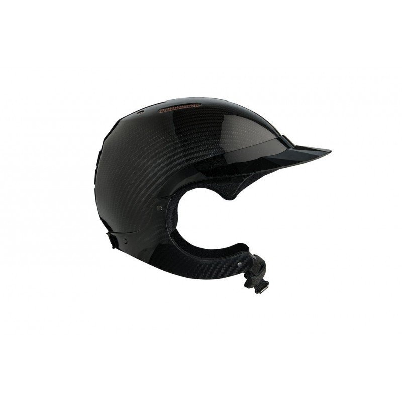 Casque Gravity XP brillant carbone Naca noir profil visiere brillante