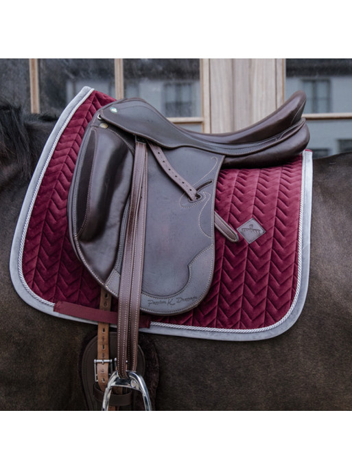 Tapis de selle Velvet Contrast dressage Kentucky