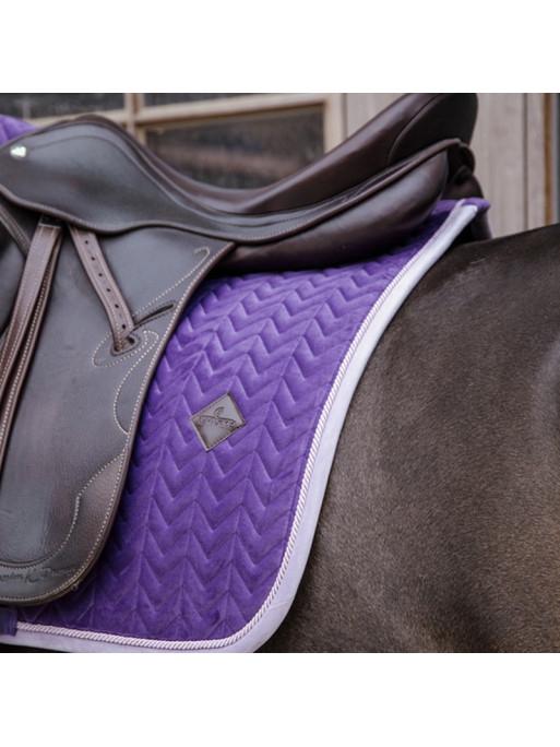 Tapis de selle Velvet Contrast dressage Kentucky