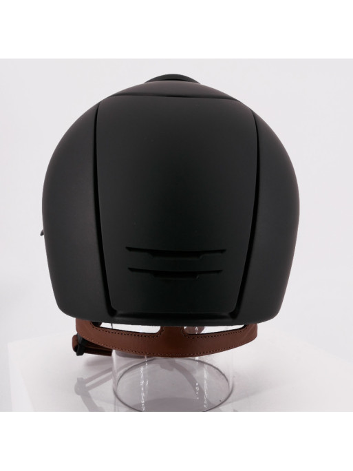 Casque Cromo 2 Matt visière polo jugulaire marron Kep