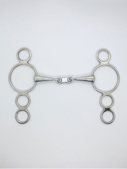 Mors Pessoa 3 anneaux double brisure lien plat 18mm Pro-Confort by Harcour